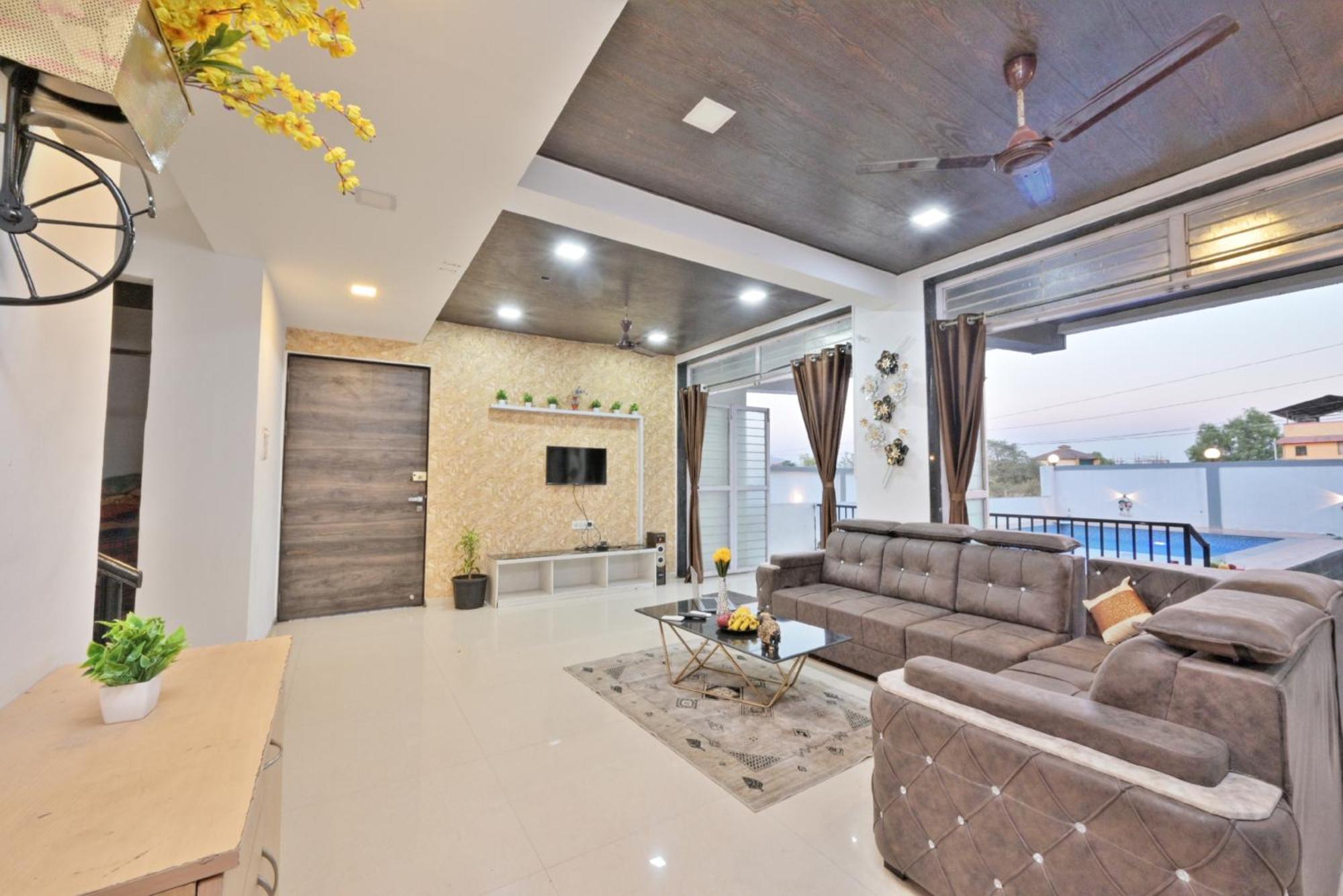 Ll Empyrean Stay Ll 4Bhk Ll Ac Ll Pool Ll Mystical Stone Villa Ll Lonavala Kültér fotó