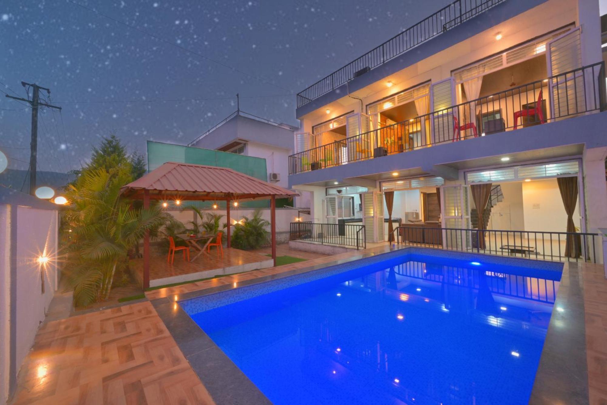 Ll Empyrean Stay Ll 4Bhk Ll Ac Ll Pool Ll Mystical Stone Villa Ll Lonavala Kültér fotó