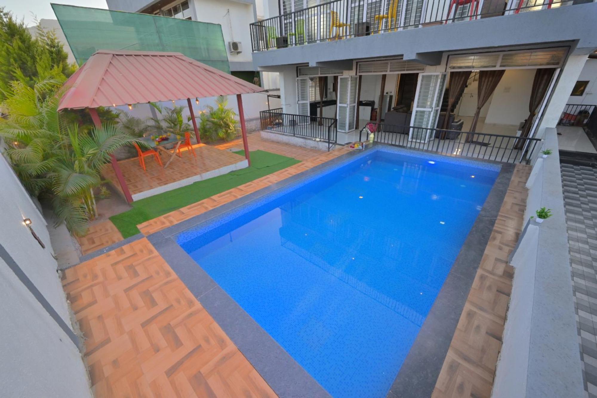 Ll Empyrean Stay Ll 4Bhk Ll Ac Ll Pool Ll Mystical Stone Villa Ll Lonavala Kültér fotó